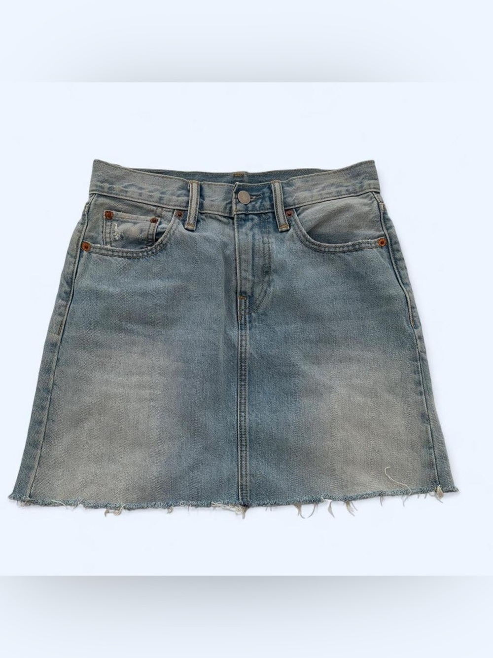 Levi’s Denim Light Wash Mini Skirt 24”